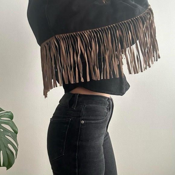 Vintage Morganwear Black Denim Jacket - Picture 3 of 8